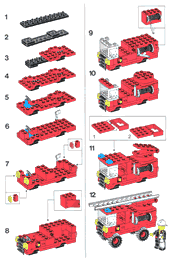 [Photo] Lego-Bauanleitung von einem Feuerwehrfahrzeug