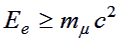 E >= m#mu c^2