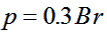 p = 0.3 br