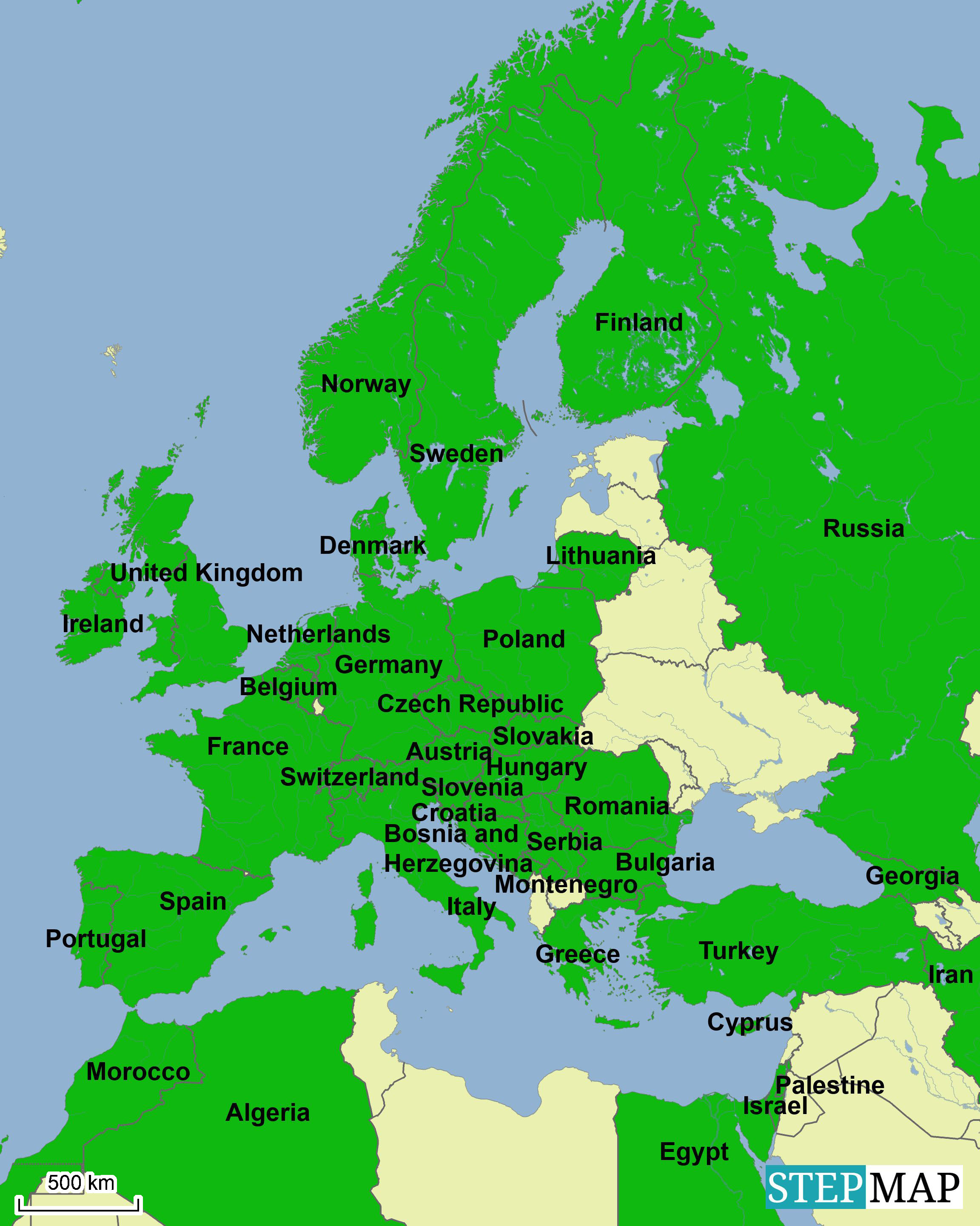 Current Map Of Europe